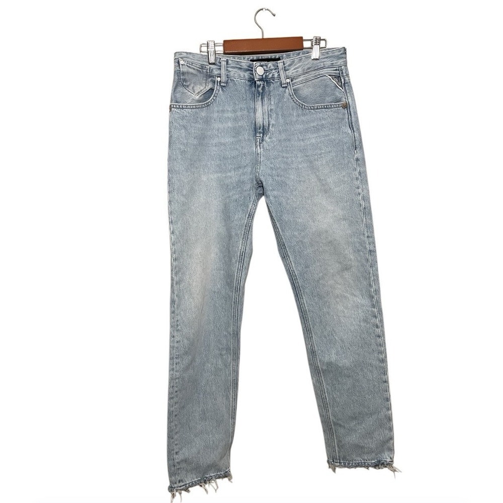 Replay Marty Tapered Leg Jeans Women's 27 High Rise‎ Light Blue